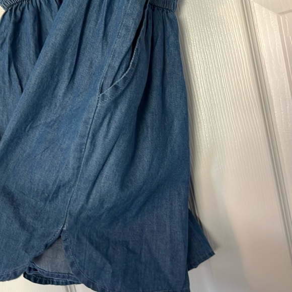 Denim Off Shoulder Romper M - Picture 6 of 8